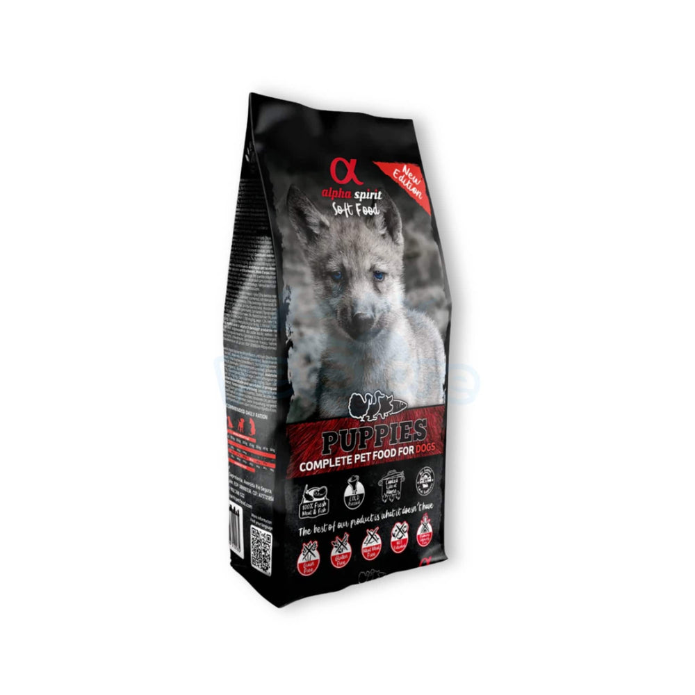Alpha Spirit Semi-Moist Complete Dog Food for Puppies | 1.5kg Bag & 9kg Box