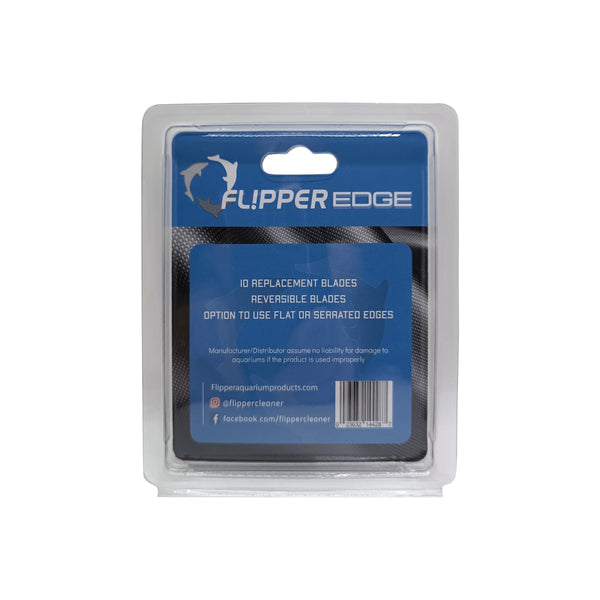 Flipper Aquarium Supplies / Glass Cleaning Material Flipper Edge  Acrylic Safe Plastic Blades - 10 Pack