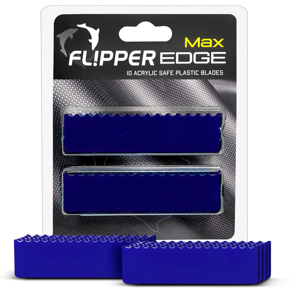 Flipper Aquarium Supplies / Glass Cleaning Material Flipper Edge  Acrylic Safe Plastic Blades - 10 Pack