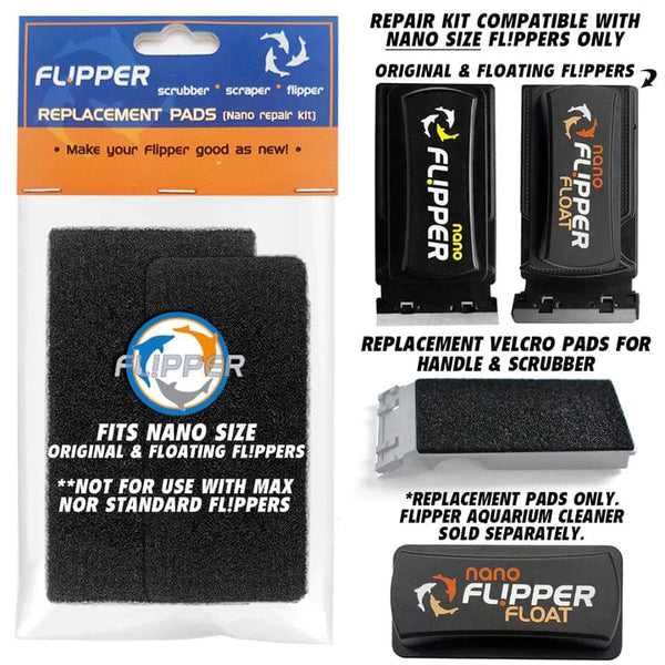 Flipper Aquarium Supplies / Glass Cleaning Material Flipper -  Nano Replacement Pad (Nano Repair Kit)