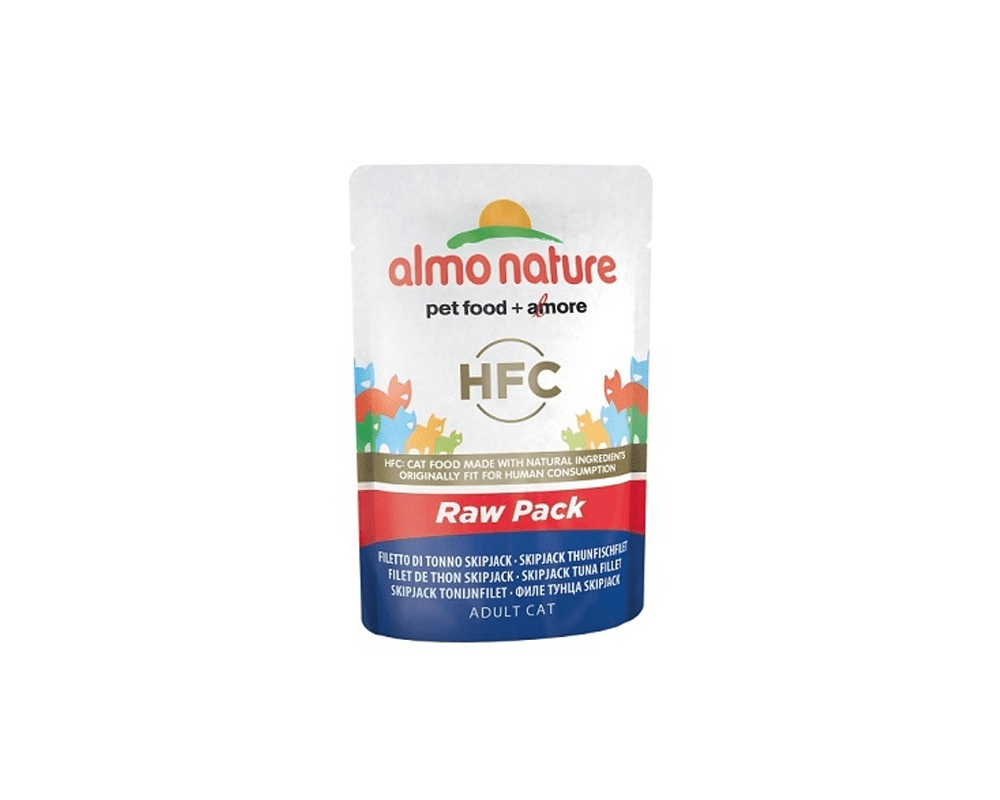 Cat Food Raw Pack Skip Jack Tuna Fillet - Almo Nature