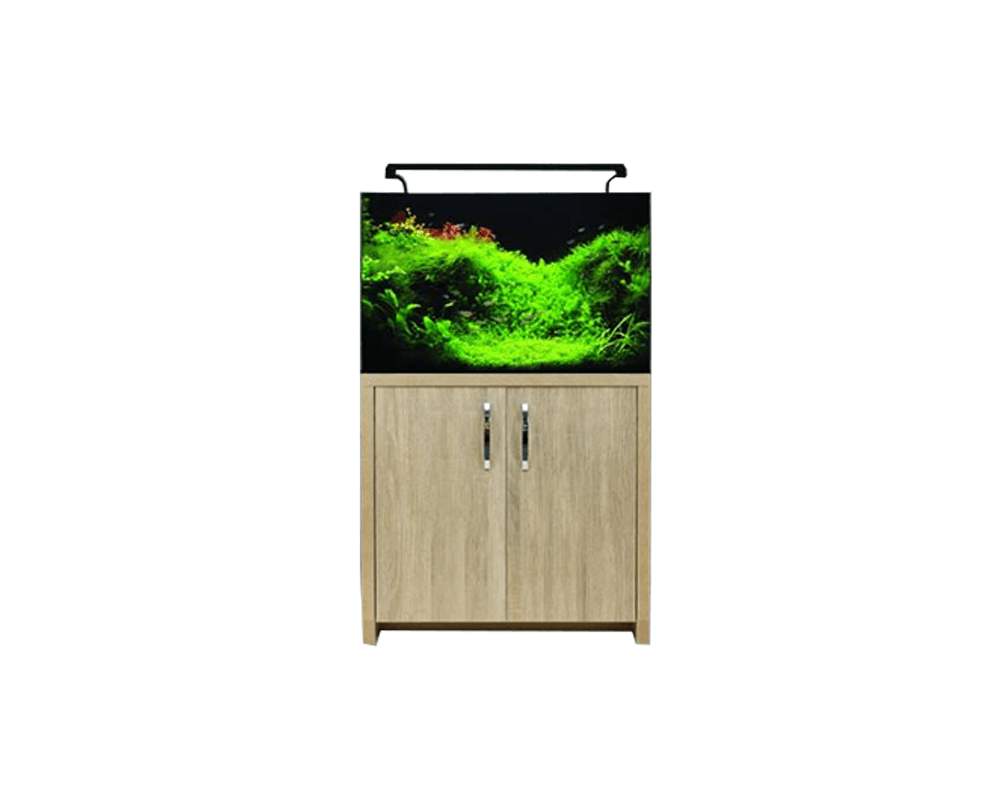 AquaNano 80 Tropical Glass Aquarium Set (80W x 40D x 47H + 75H cm) - Aqua One - PetStore.ae