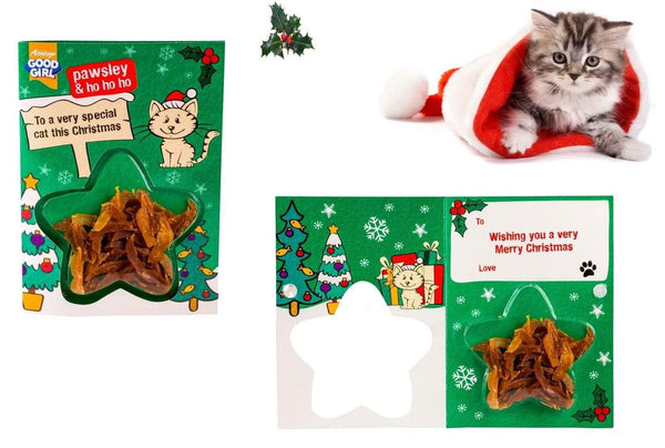 Cat Chicken Meaty Treats Christmas Card Cat Treats - Armitage - PetStore.ae