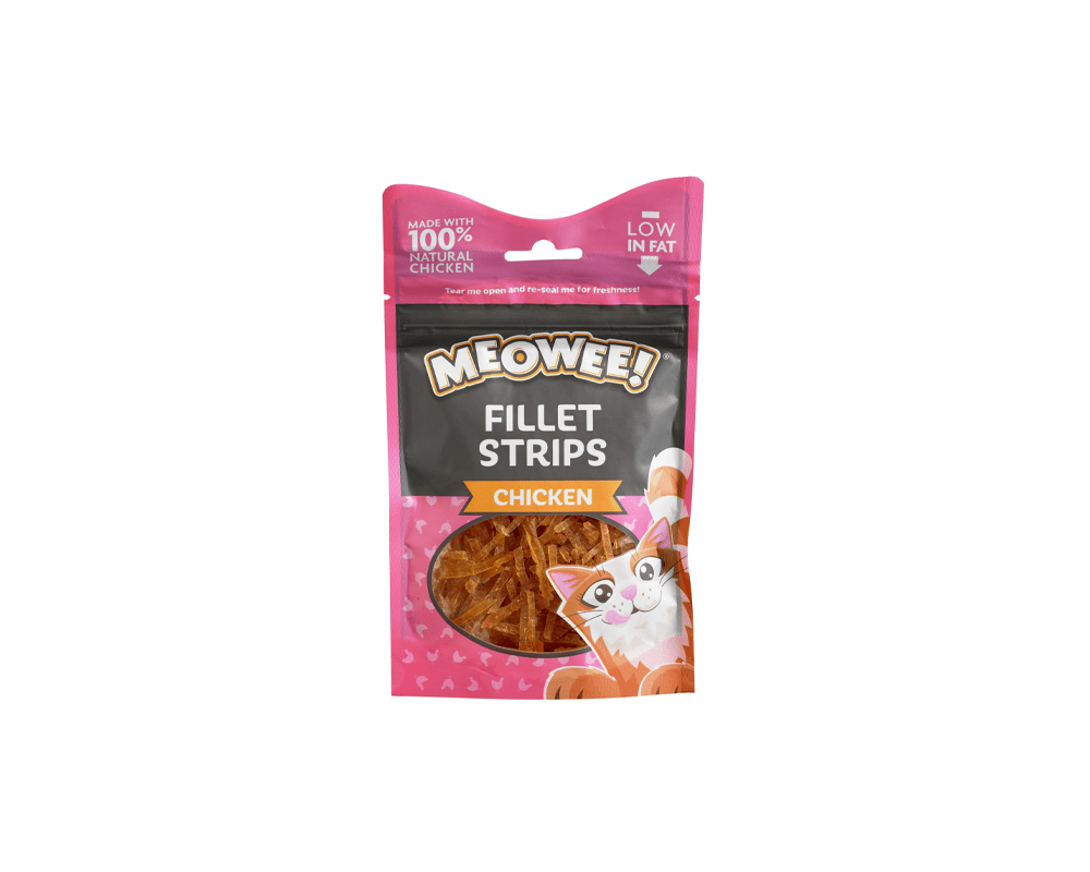 Meowee Fillet Strips Chicken Cat Treats - Armitage