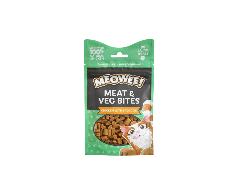 Meowee Meat, Veg & Chicken With Broccoli Cat Treats - Armitage - PetStore.ae