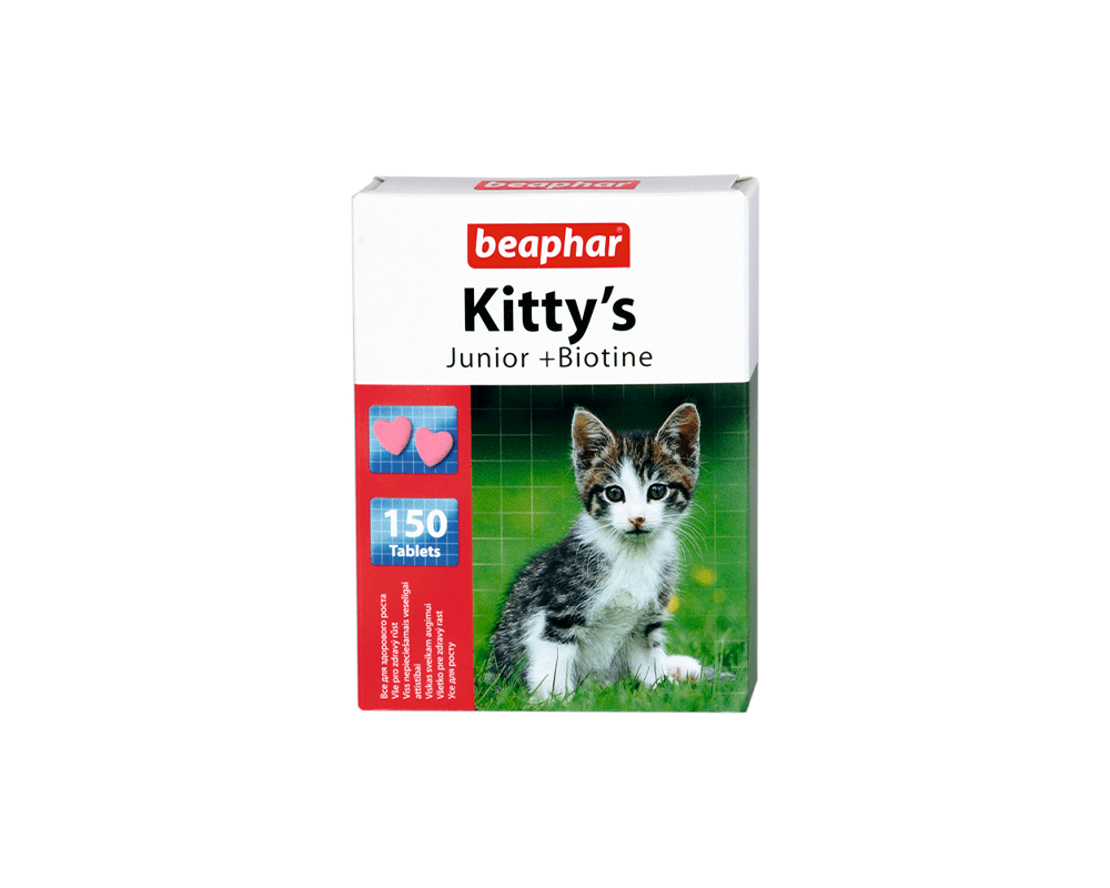 Kitty's Junior + Biotine Cat Treats - Beaphar