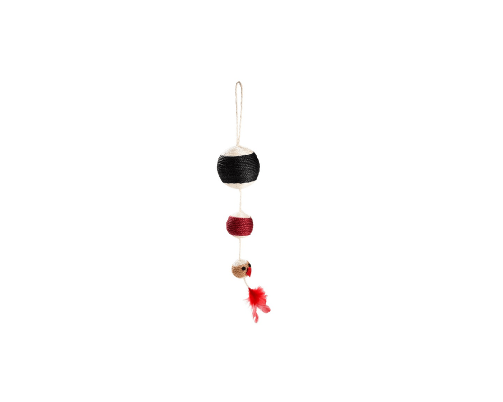 Rainbow Sisal Ball Cat Toy - Bobby