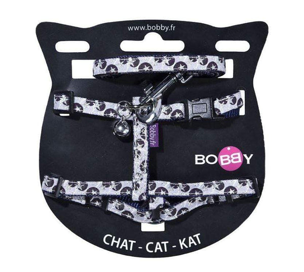 Confetti Cat Harness And Lead - Mauve - Bobby - PetStore.ae