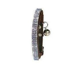 Crystal Princess Cat Collar - Brown - Bobby - PetStore.ae