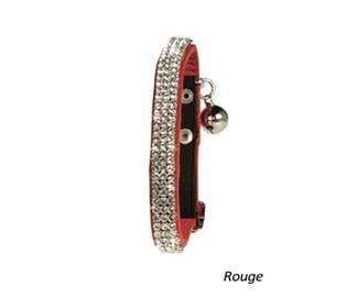 Crystal Princess Cat Collar - Red - Bobby - PetStore.ae