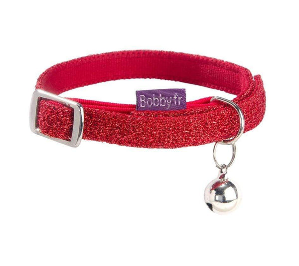 Disco Cat Collar - Red - Bobby - PetStore.ae