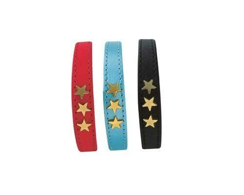 Etoiles Leather Cat Collar - Blue - Bobby - PetStore.ae