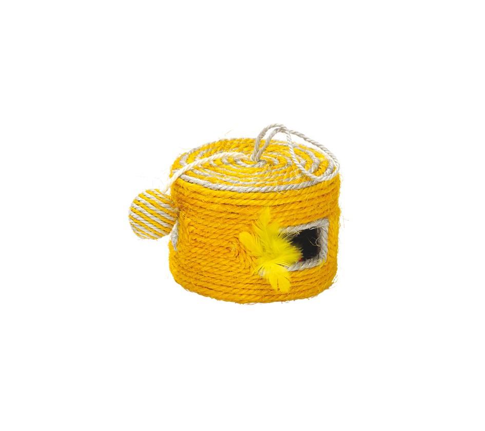 Griffoir Yeke Cat Scratching Toy - Yellow - Bobby