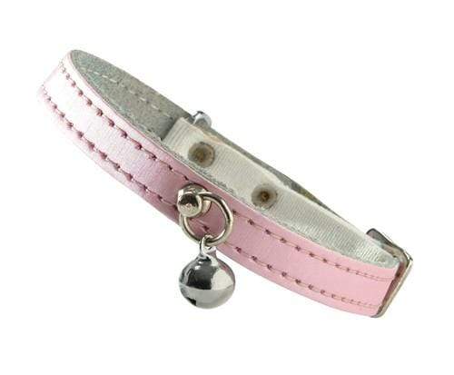 Irise Leather Cat Collar - Pink - Bobby - PetStore.ae