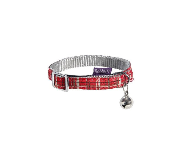 Kilt Cat Collar - Red - Bobby - PetStore.ae