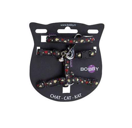 Lovely Cat Harness And Lead - Black - Bobby - PetStore.ae