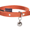 Midnight Cat Collar With Reflective Stars - Orange - Bobby - PetStore.ae