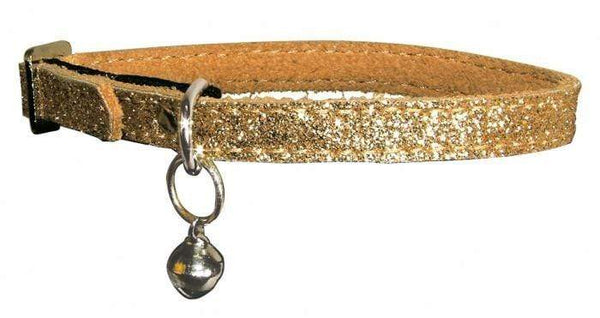 Paillete Cat Collar - Golden Color - Bobby - Paillete - PetStore.ae