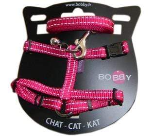 Safe Cat Harness And Lead - Fushia - Bobby - PetStore.ae