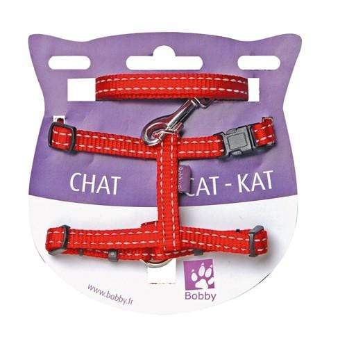 Safe Cat Harness And Lead - Red - Bobby - PetStore.ae