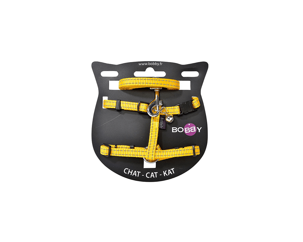 Safe Cat Harness And Lead - Yellow - Bobby