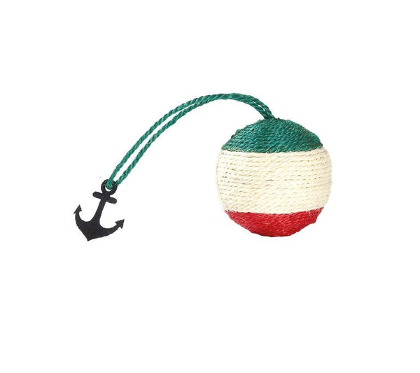 Scratching Toy Board - Green Sisal Ball - Bobby - PetStore.ae