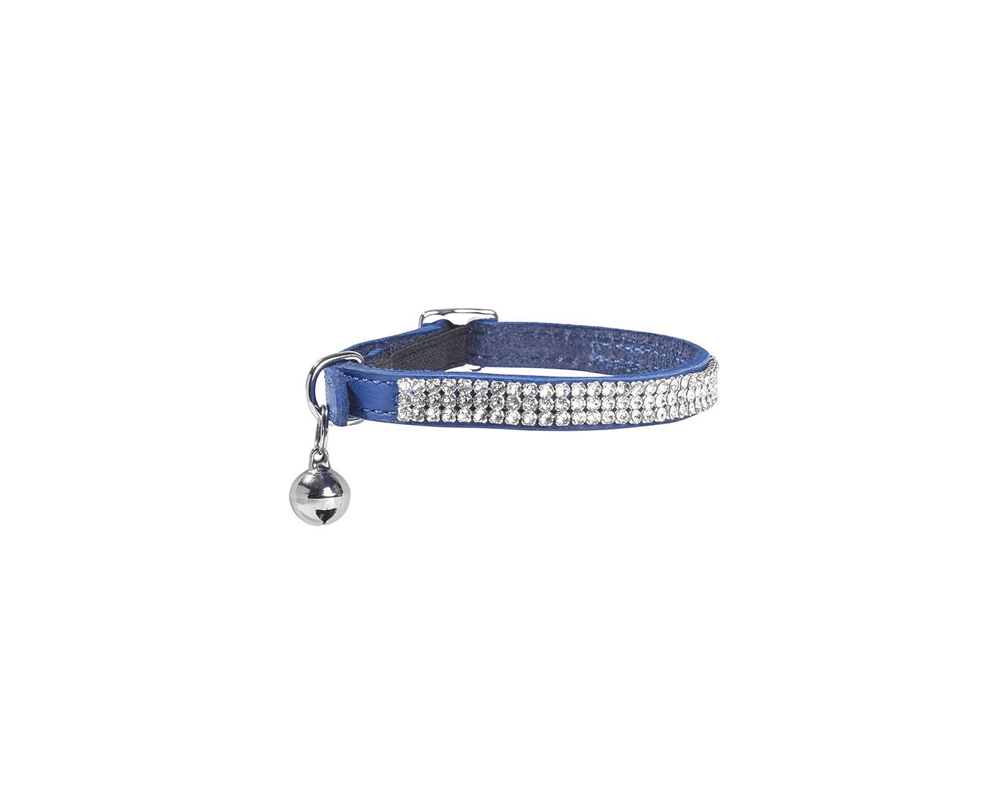 Crystal Princess Cat Collar - Blue - Bobby - PetStore.ae