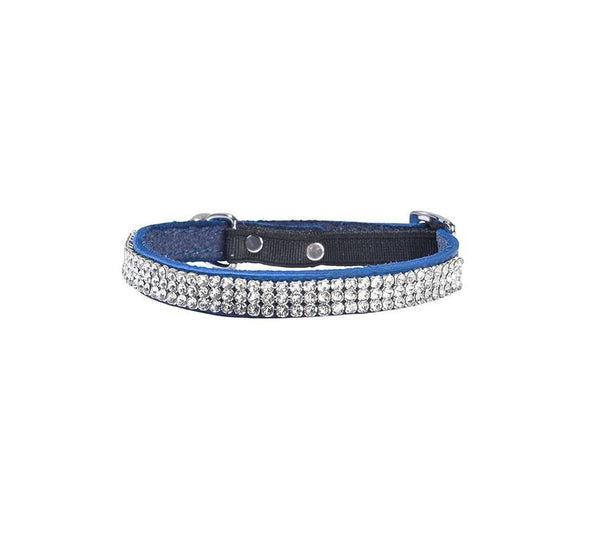 Crystal Princess Cat Collar - Blue - Bobby - PetStore.ae