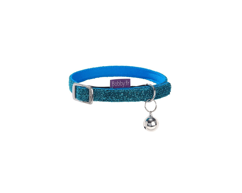 Disco Cat Collar - Blue - Bobby