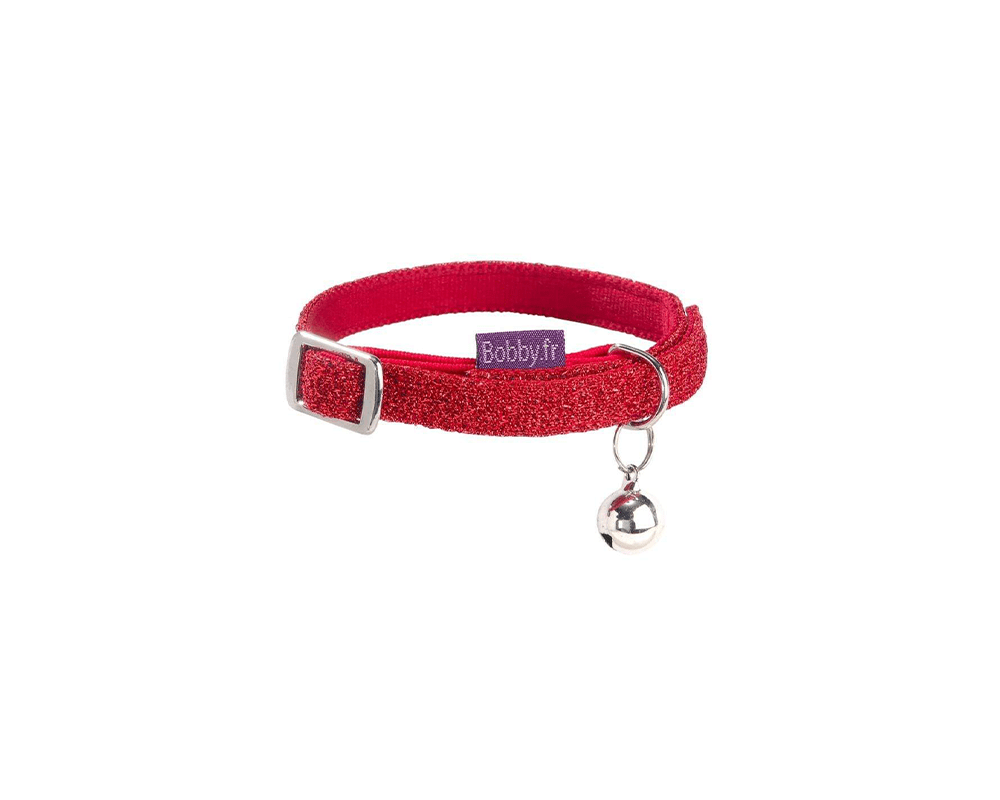 Disco Cat Collar - Red - Bobby