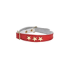 Etoiles Leather Cat Collar - Red - Bobby - PetStore.ae