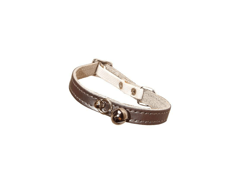 Irise Leather Cat Collar - Grey - Bobby