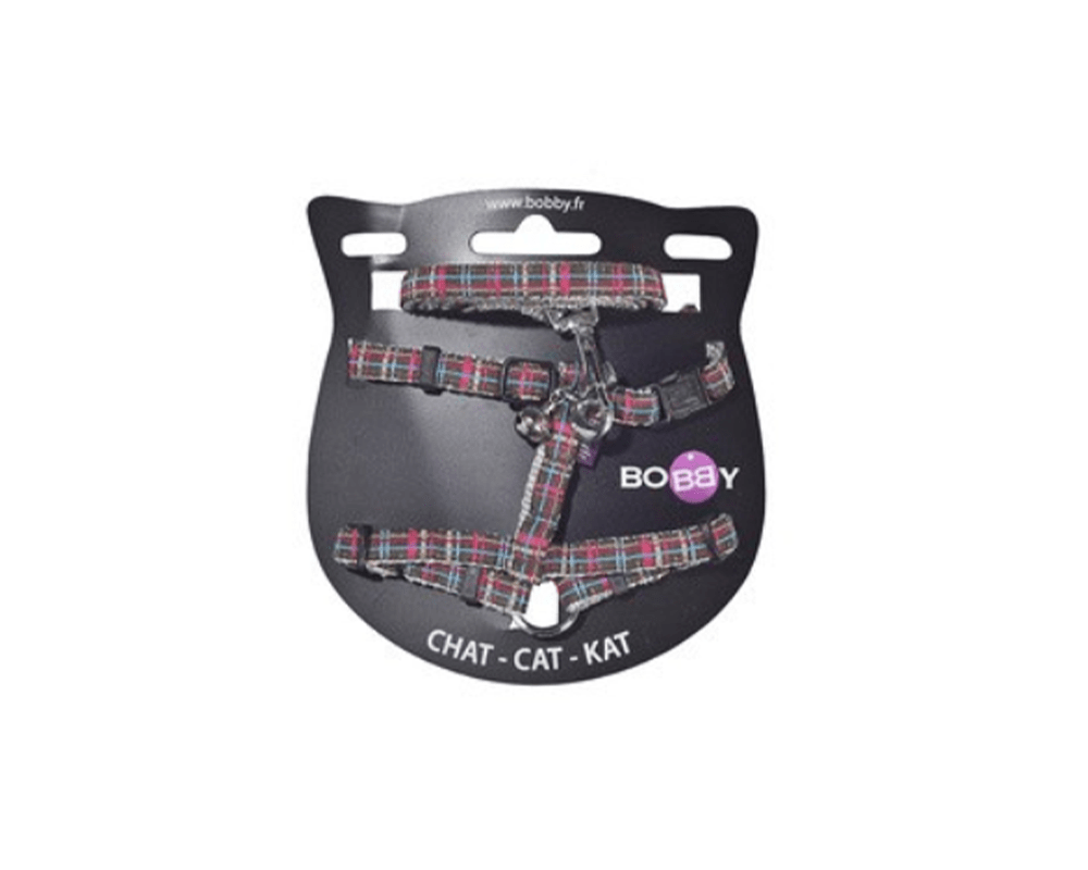 Kilt Cat Harness And Lead - Brown - Bobby
