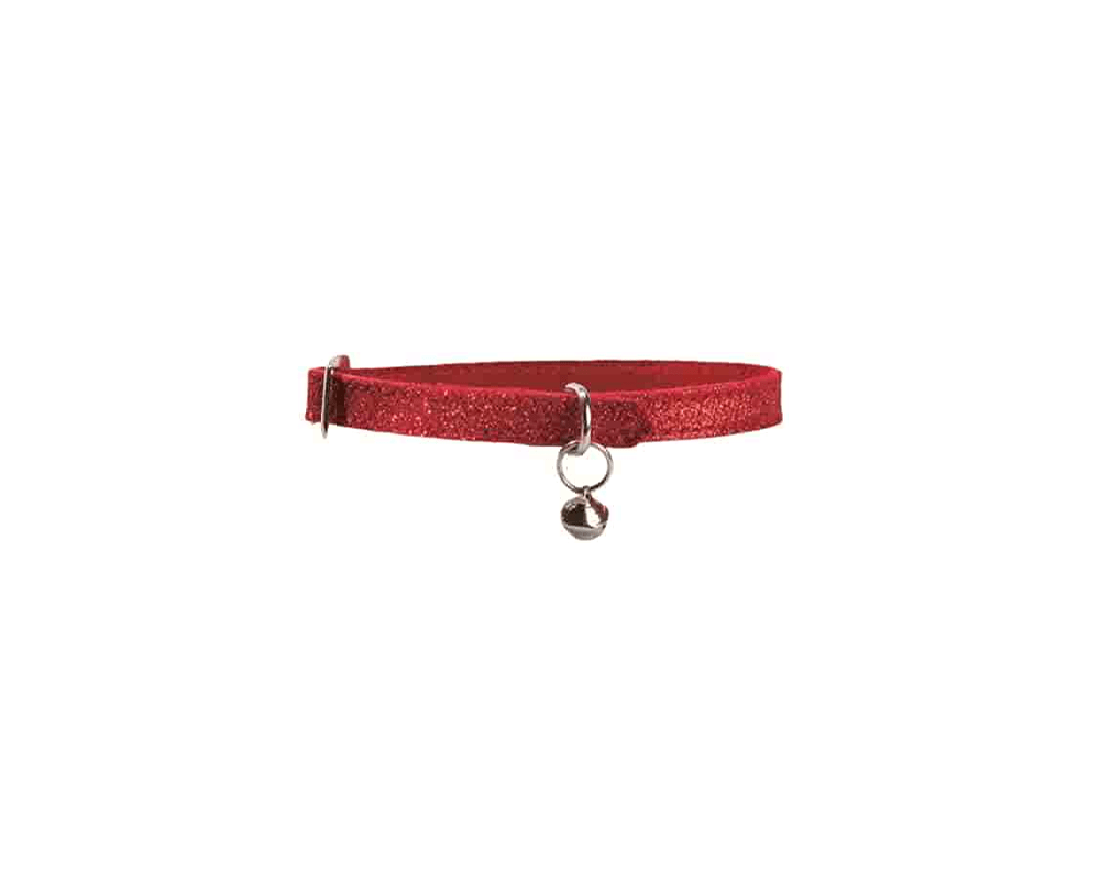 Paillete Cat Collar - Red - Bobby