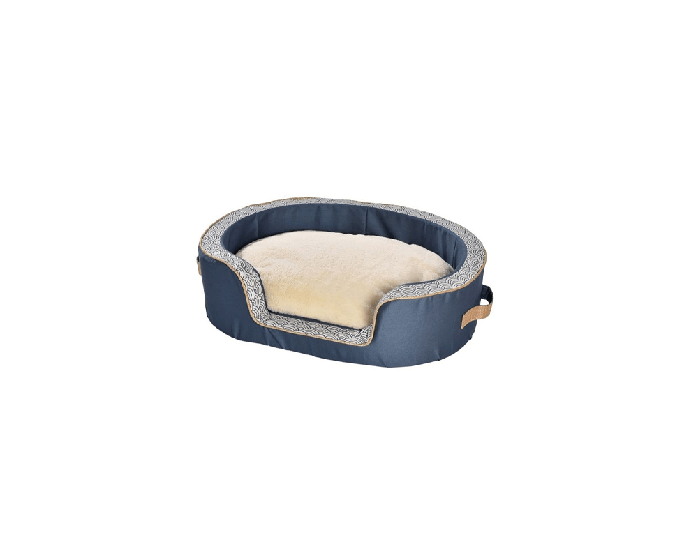 Seigaiha Basket Pet Bed - Bobby