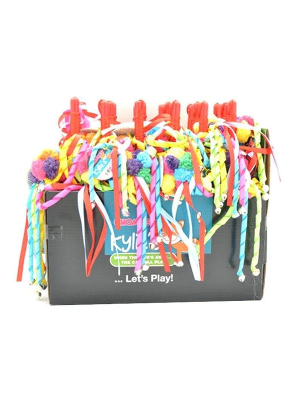 Circus Cat Pom Pom Streamer Teaser Cat Toy - Chomper - PetStore.ae