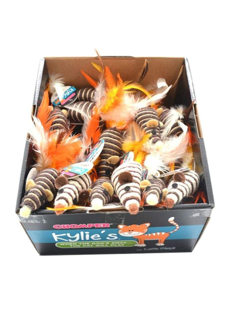 Natural 2 Pack Mini Mice Cat Toy - Chomper