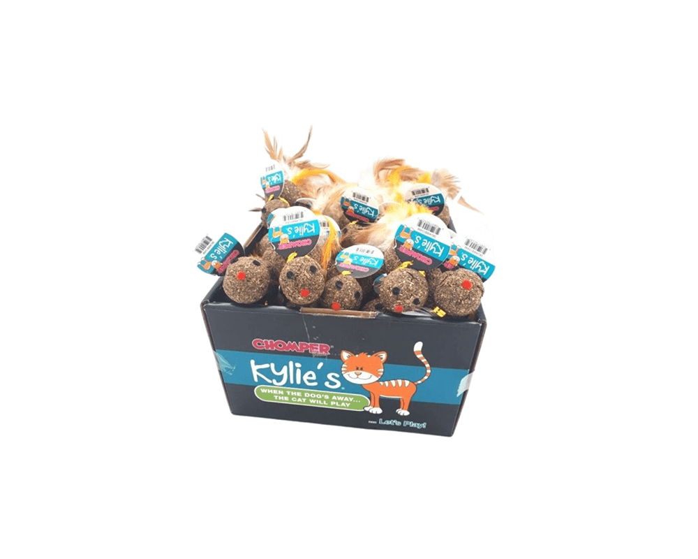Natural Compressed Catnip Bird with Feather Tail Cat Toy - Chomper