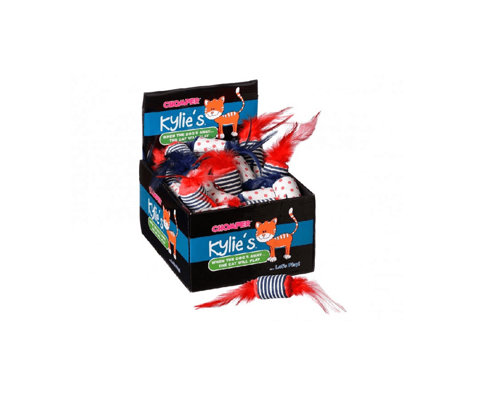 Nautical Feather Spool Cat Toy - Chomper