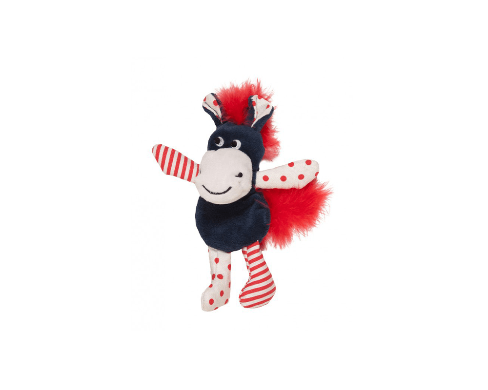 Nautical Patchwork Stuffingless Cat Flattys Cat Toy - Chomper