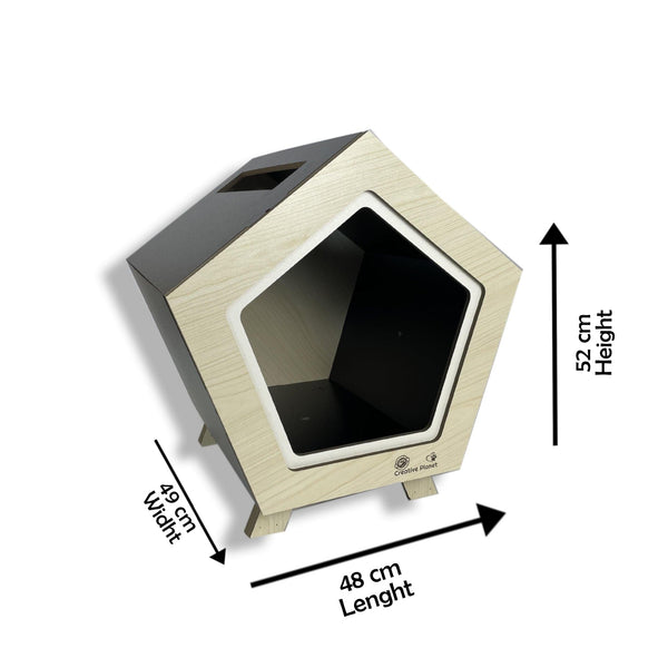Creative Planet Pets - Pentagon Cat House