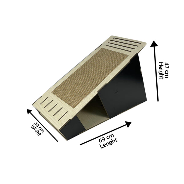 Creative Planet Pets - Pyramid Slant Cat House with Scrather