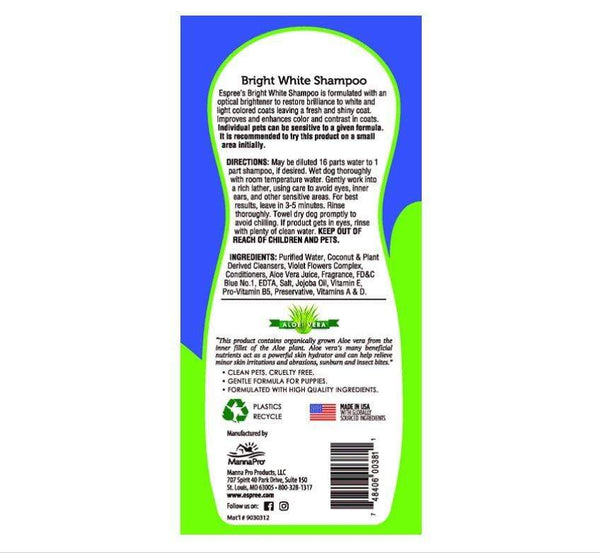 Espree Bright White Shampoo - PetStore.ae