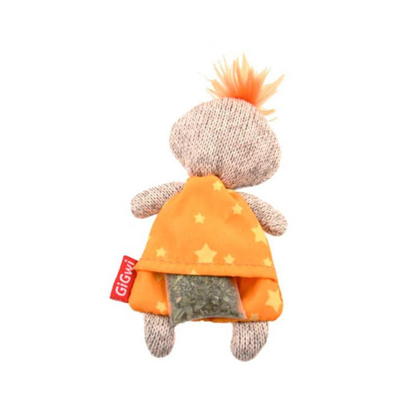 Cute Refillable Catnip Duck Toy With 3 Catnip Teabags - GiGwi - PetStore.ae