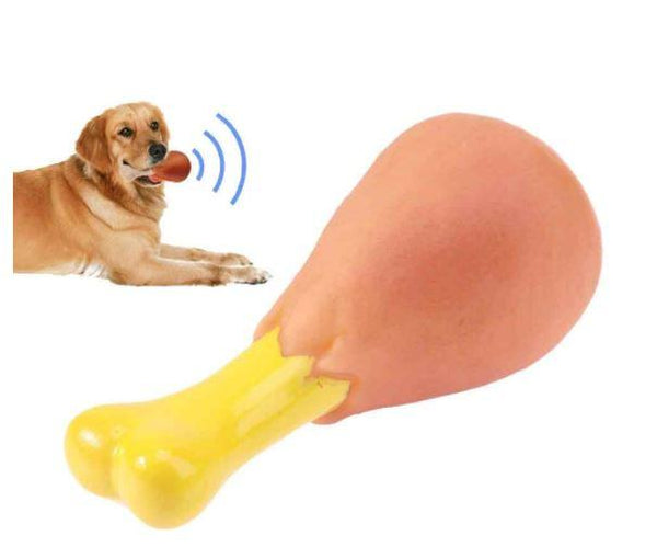 GimDog - Chicken Leg Squeaky Toy For Dog - PetStore.ae