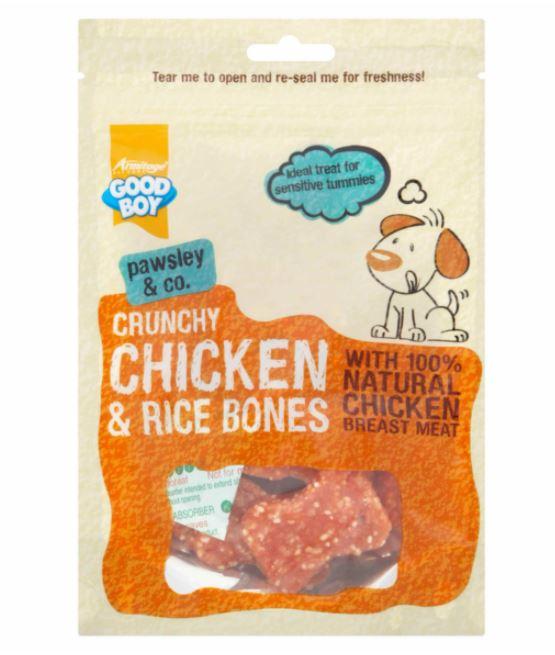 GoodBoy - CRUNCHY CHICKEN & RICE BONES - 100G - PetStore.ae