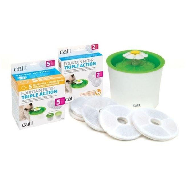 Catit Flower Water Fountain Triple Action Filter - Hagen - PetStore.ae