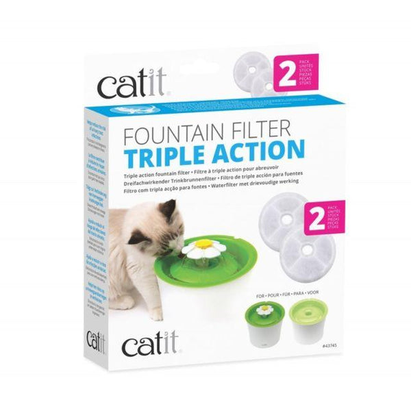Catit Flower Water Fountain Triple Action Filter - Hagen