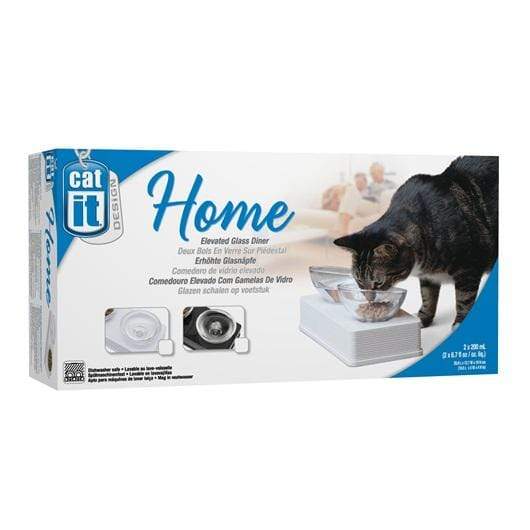 Glass Diner Cat Bowl - Hagen