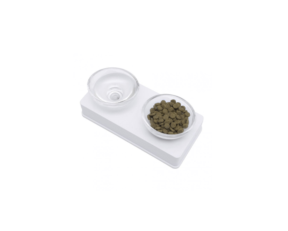 Glass Diner Cat Bowl - Hagen
